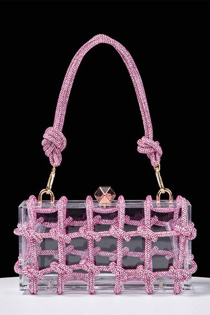 Rhinestone Clear Shoulder Bag