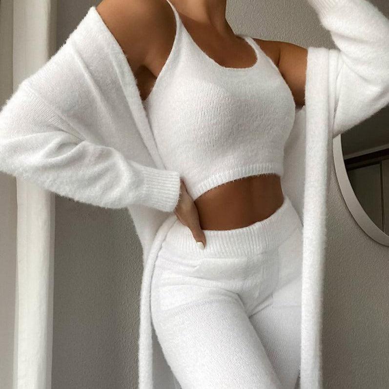 KittenAlarm - Piper Comfy Solid 3-piece Pants Set