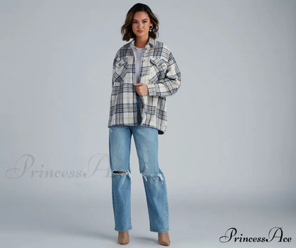 Plaid Shacket - Chill Out