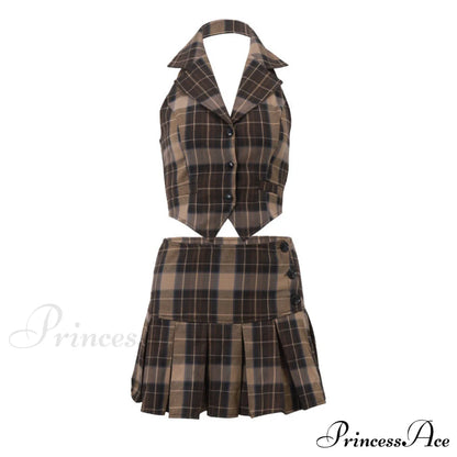 Plaid Sweet Cool Suit