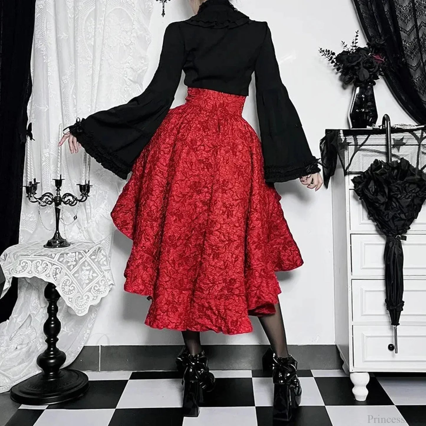 Pleated Bodice Antique Skirt