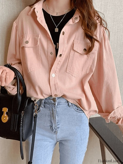 Pleated Long Sleeve Blouse