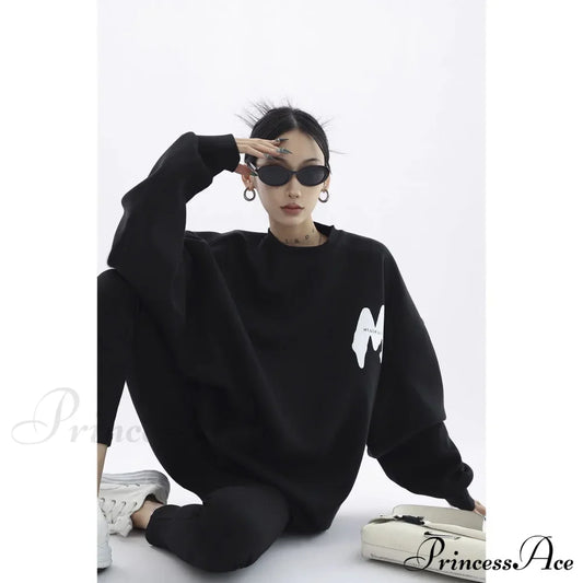 Printed Trendy Loose Casual Cozy Hoodie
