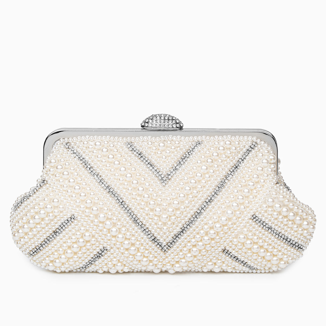 Elegant Pearl Evening Clutch