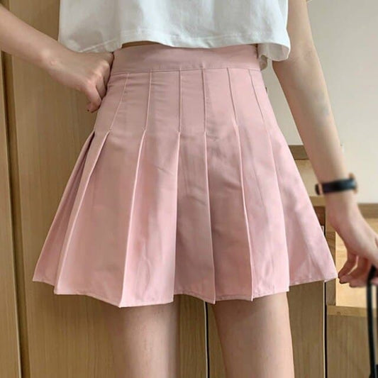 DressBetty - Women Skirt Pleated Mini High Waist Cute Girls Slim Skirt Summer Female Short Skirt Multicolor