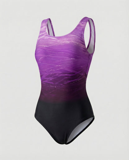 Women's Athletic One-Piece Swimsuit – Quick-Dry Sport Swimwear