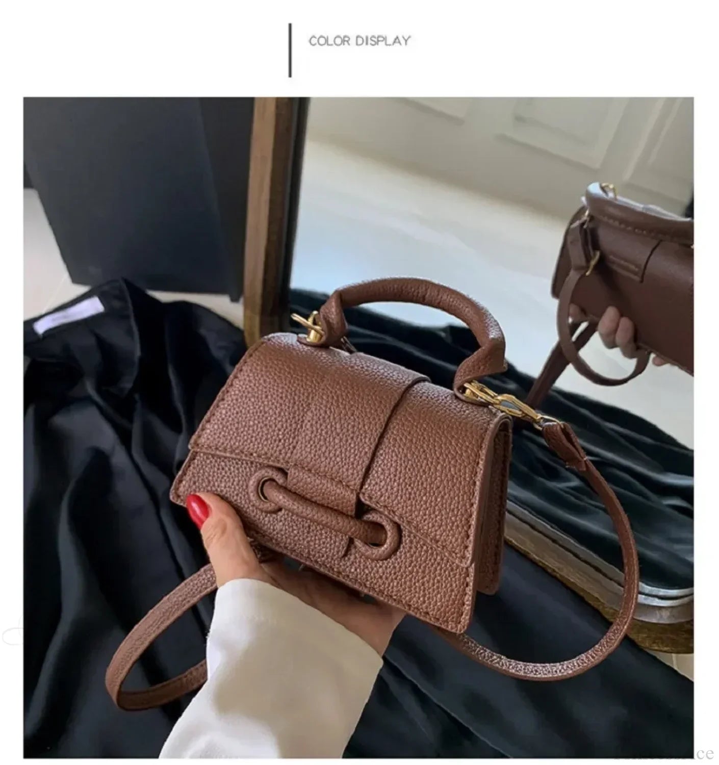 PU Leather Mini Crossbody Bag Designer Women’s Handbag