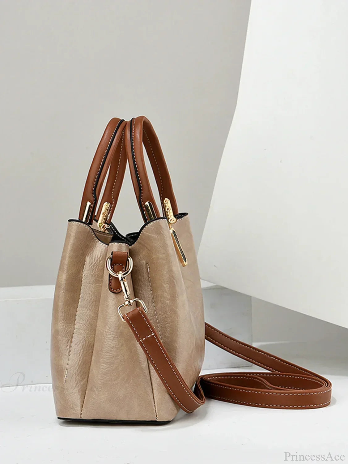 Pure Color Simple Senior Women's Crossbody Handbag