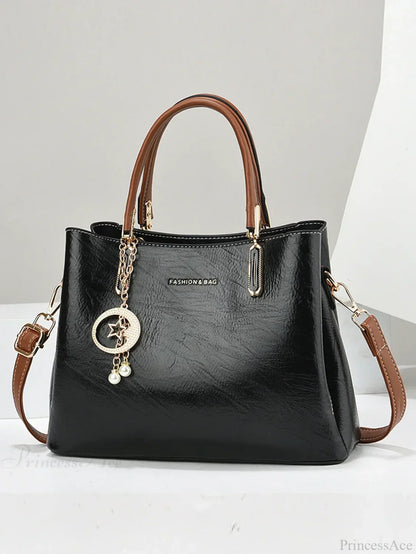 Pure Color Simple Senior Women's Crossbody Handbag