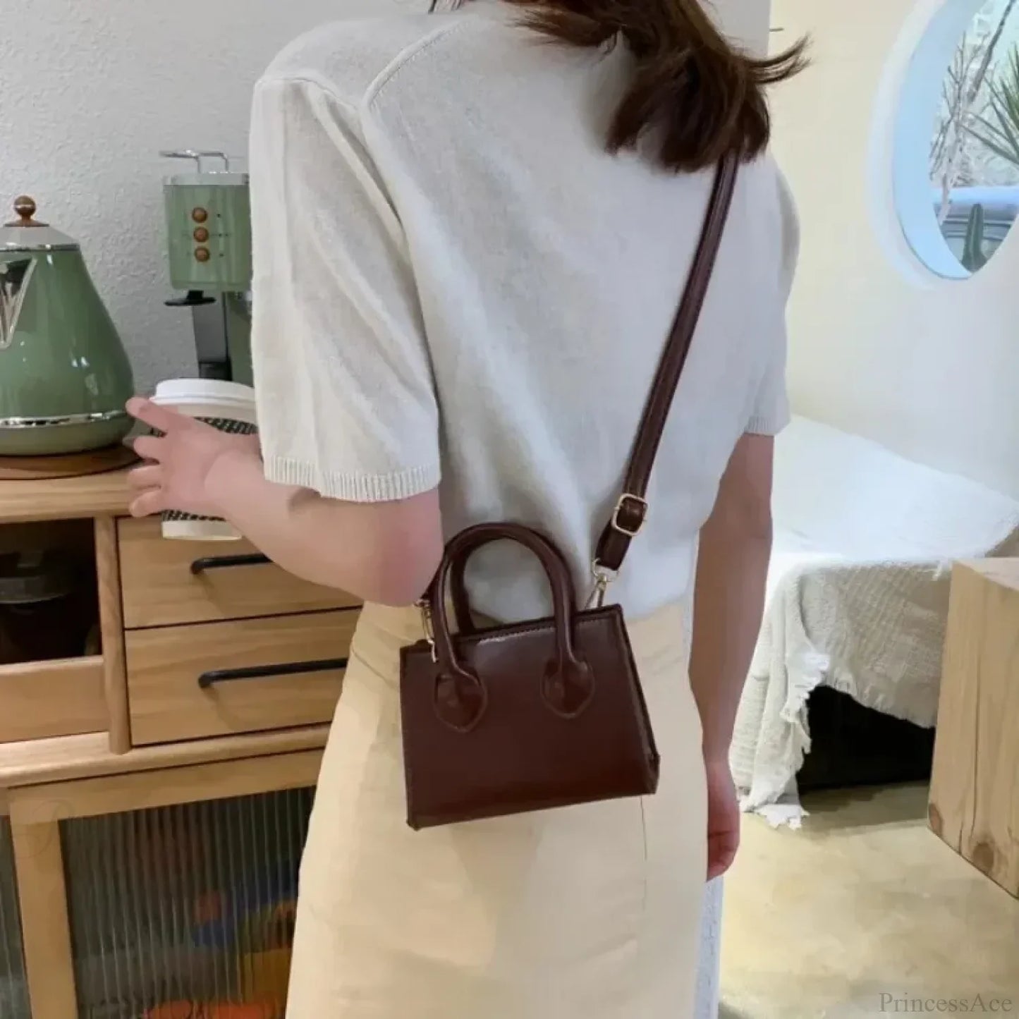 Retro Mini Crossbody Square Handbag Women’s Shoulder Bag