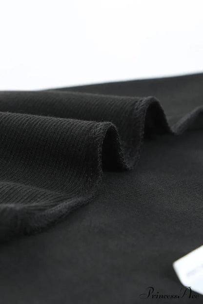 Ribbed Black Tank Top