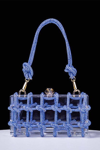 Rhinestone Clear Shoulder Bag