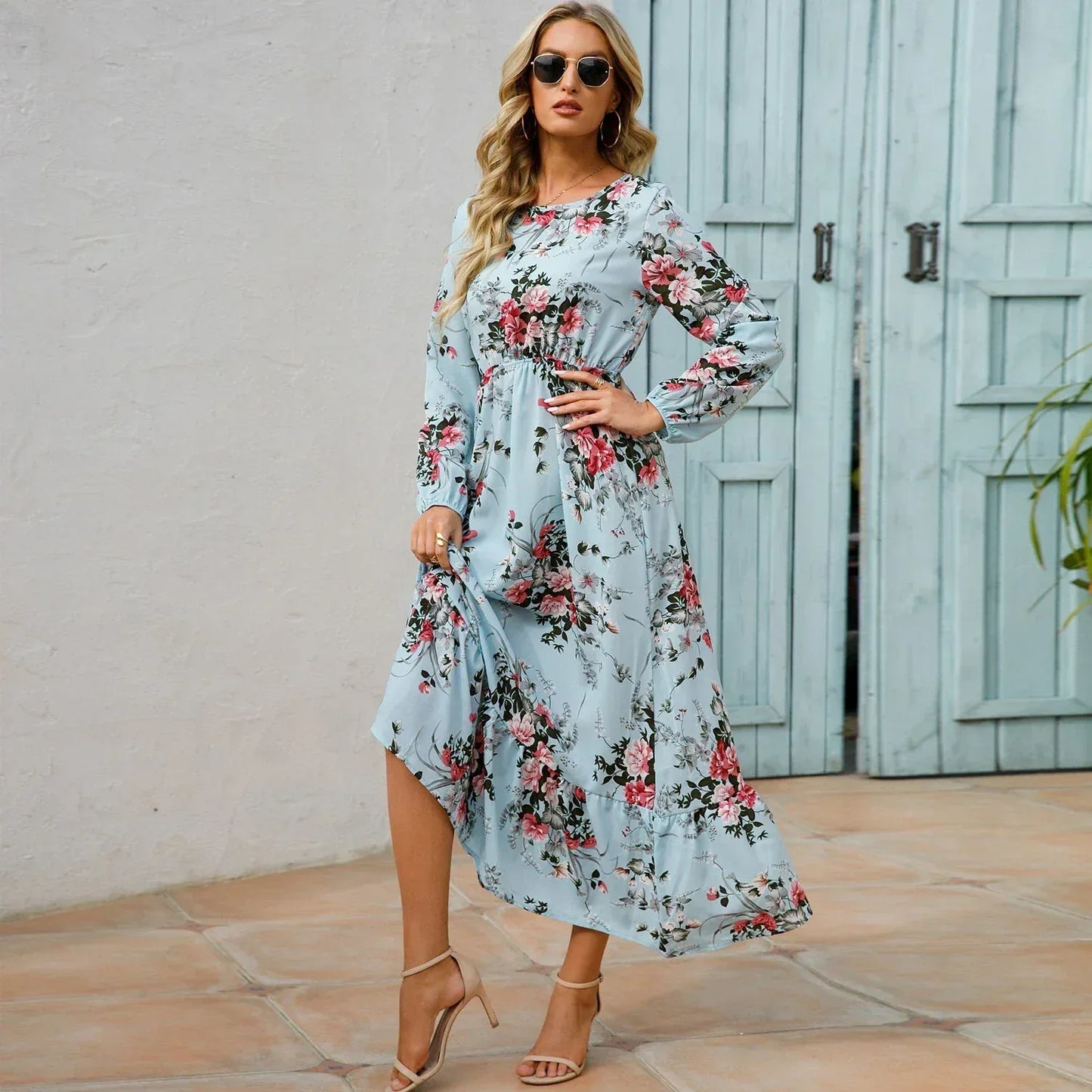 Spring Summer Bohemian Women Maxi Dress