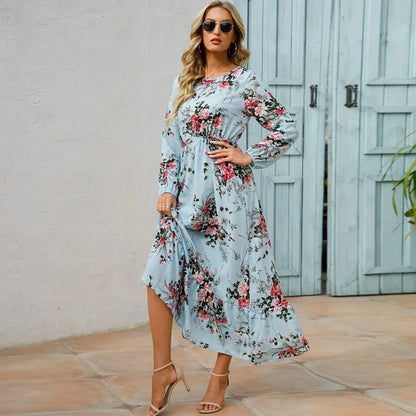 Spring Summer Bohemian Women Maxi Dress
