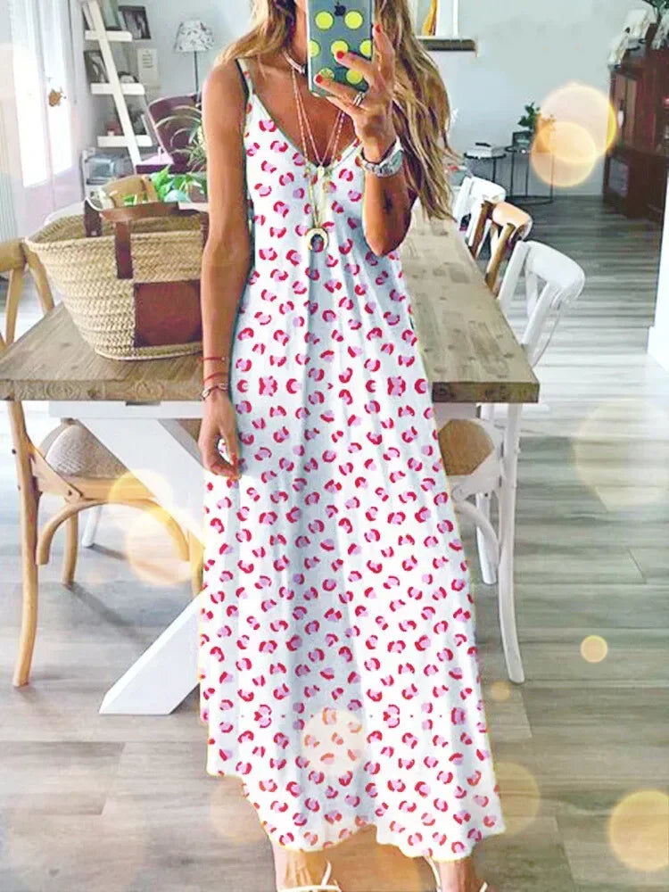 Women’s Floral Sundress for Beach Holidays