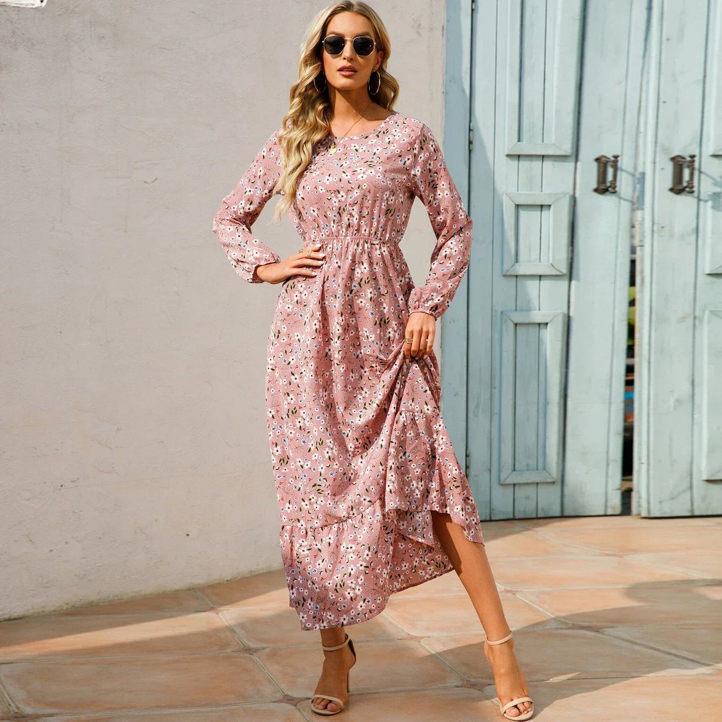 Spring Summer Bohemian Women Maxi Dress