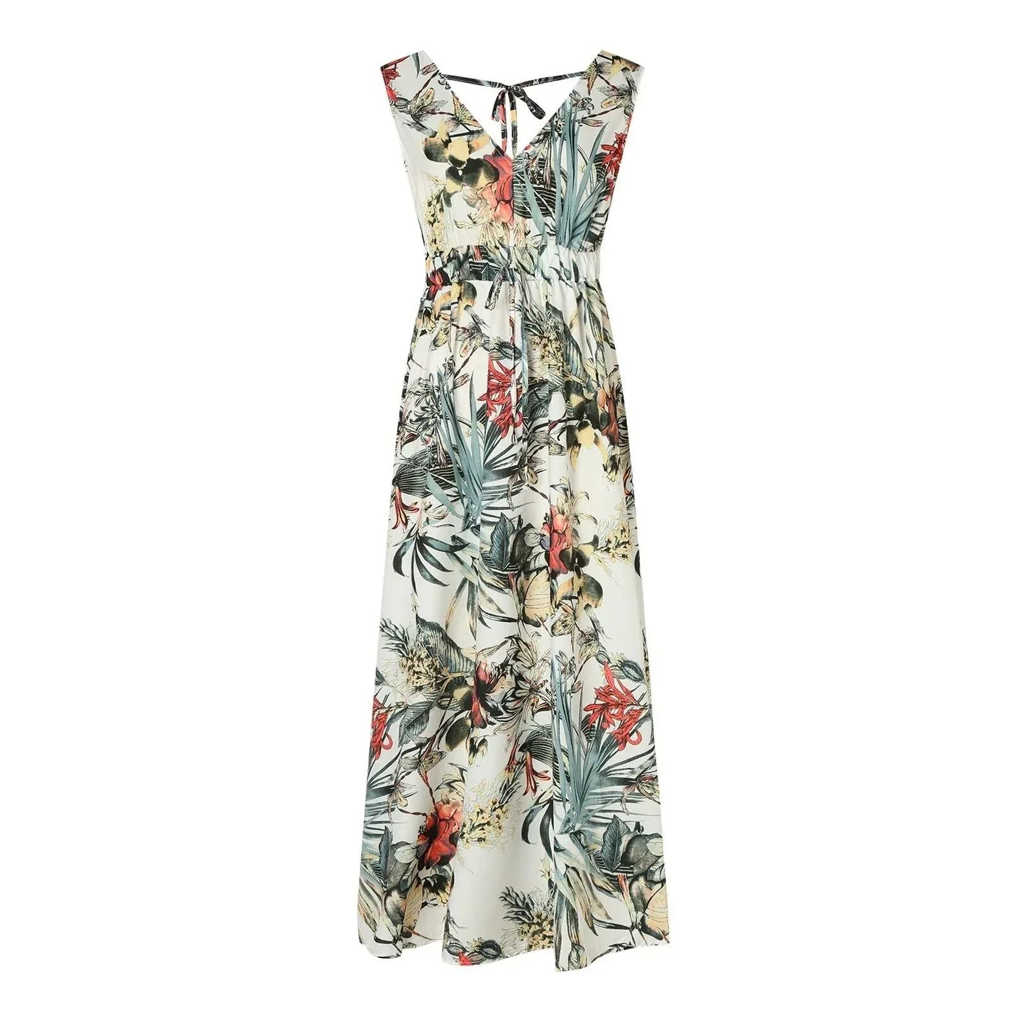 Flowy Summer Maxi Dress For Beach