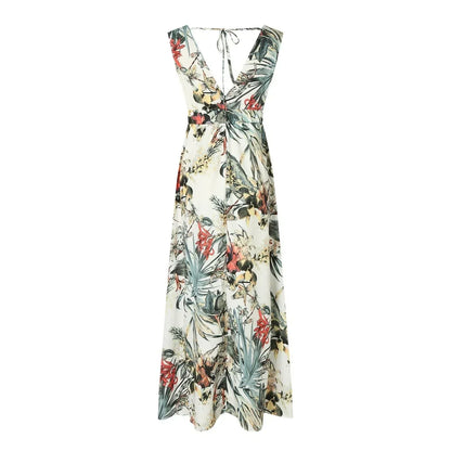 Flowy Summer Maxi Dress For Beach