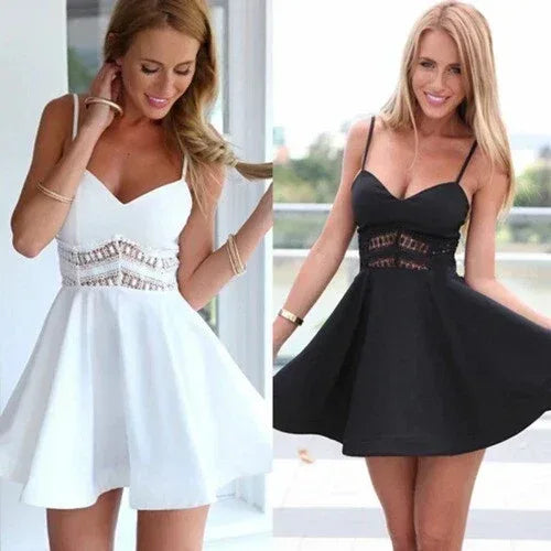 A-Line Hem Mini Dress Short Skirt Camisole