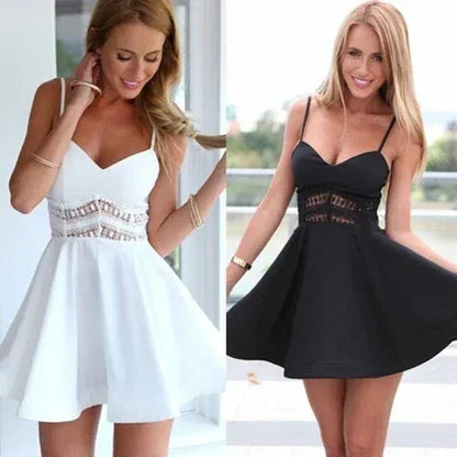 A-Line Hem Mini Dress Short Skirt Camisole