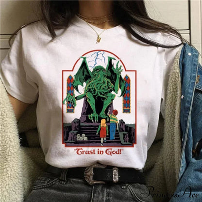 Satan Horror Demon Death Scary Devil Funny T-shirt