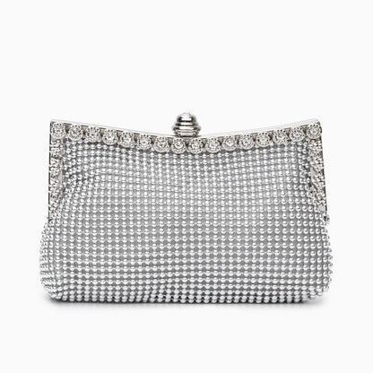 Rhinestone-Embellished Scarlett Clutch Bag