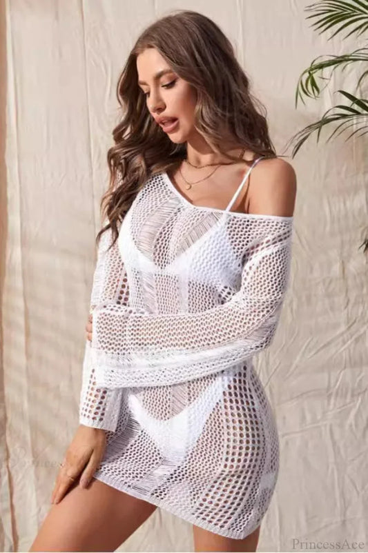 Sexy Sheer Chiffon V-Neck Blouse