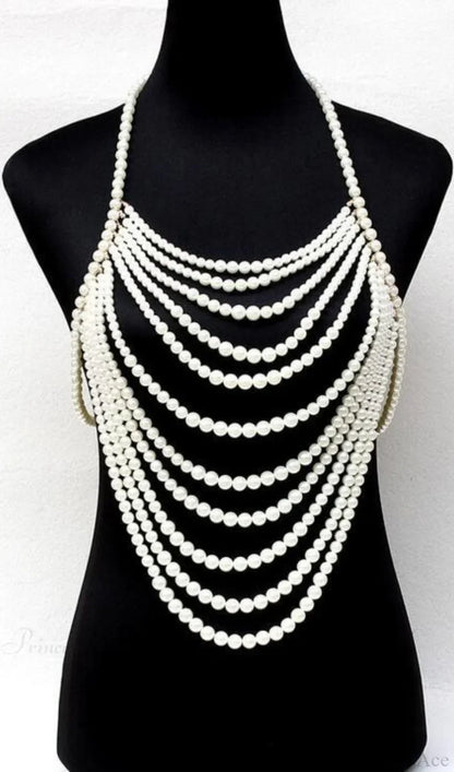 SHAWL WHITE PEARL TOP