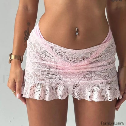 Sheer Lace Mermaid Skirt