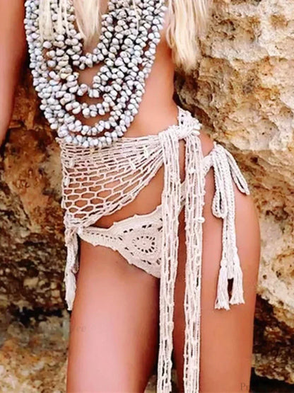 Shell Beach Wrap Skirt Bikini Cover Up