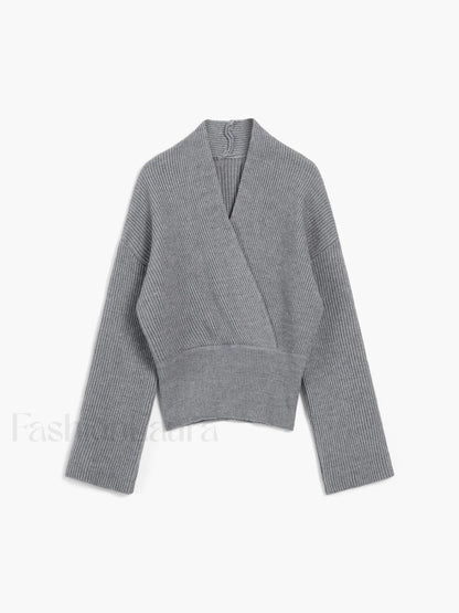 She's Effortless Graceful Wrap Sweater