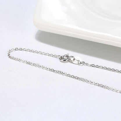 Shimmer Sterling Silver 1.1MM Polished Cable Chain Necklace