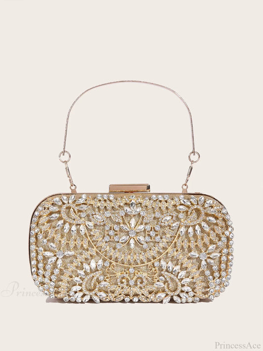 Shiny Corduroy Fashionable Dinner Party Wedding Clutch Bag