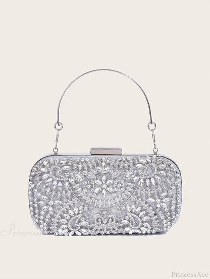 Shiny Corduroy Fashionable Dinner Party Wedding Clutch Bag