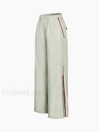 Side Zippered Graceful Cargo Pants