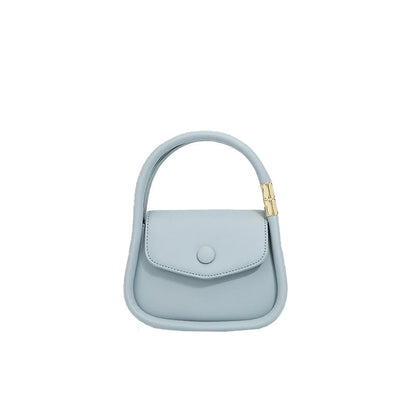 Twin Strap Flap Shoulder Bag - Baby Blue