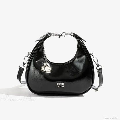 Simple Versatile Solid Color Shoulder Messenger Handbag