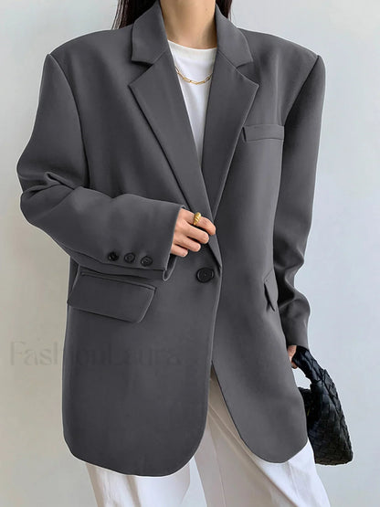Single Breasted Graceful Essential Blazer