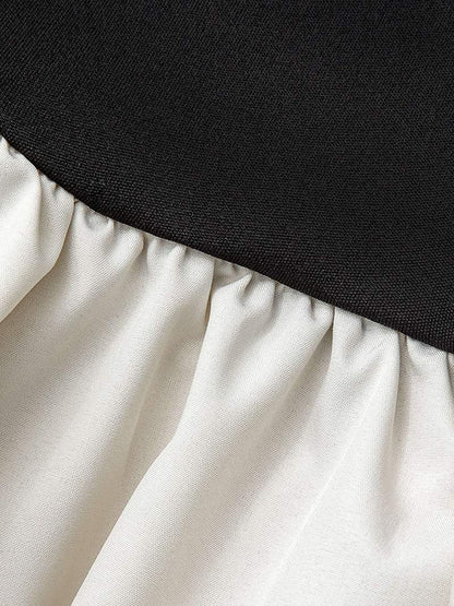 | Strapless Knitted Linen Mini Dress