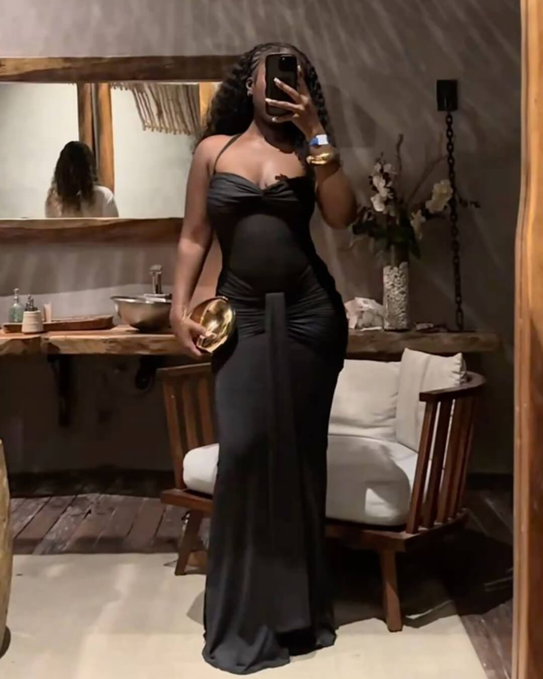 | Backless Maxi Dress