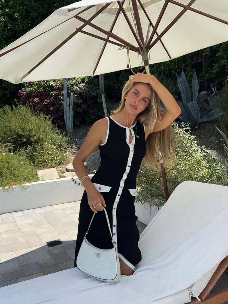 | Sleeveless Knit Maxi Dress