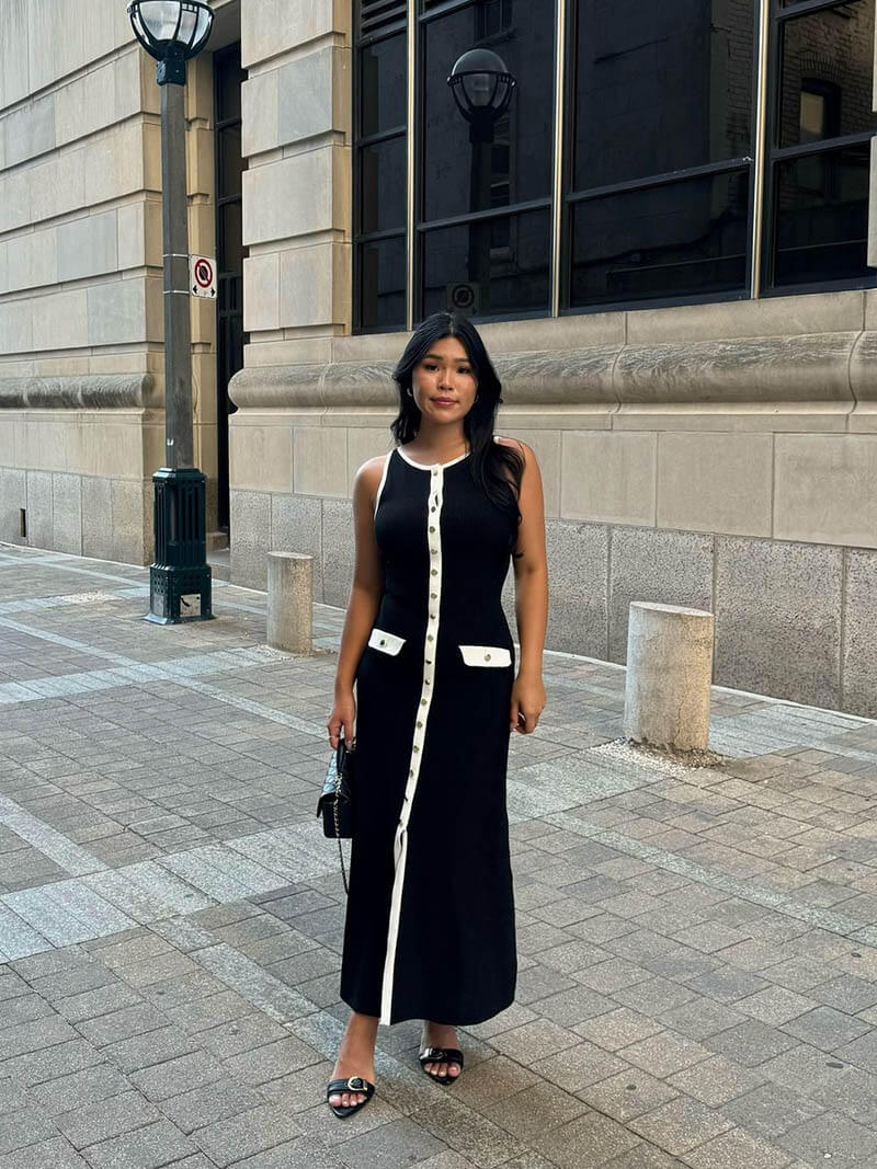 | Sleeveless Knit Maxi Dress