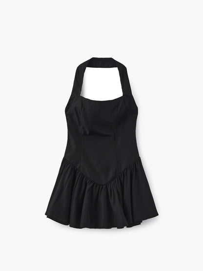 | Elegant Mini Dress in Autumn-Winter Fabric