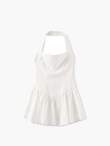| Elegant Mini Dress in Autumn-Winter Fabric