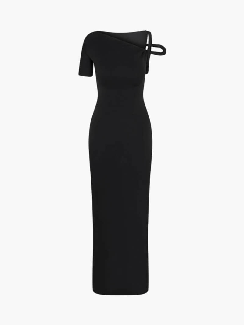 | Twisted Off-Shoulder Maxi Dress