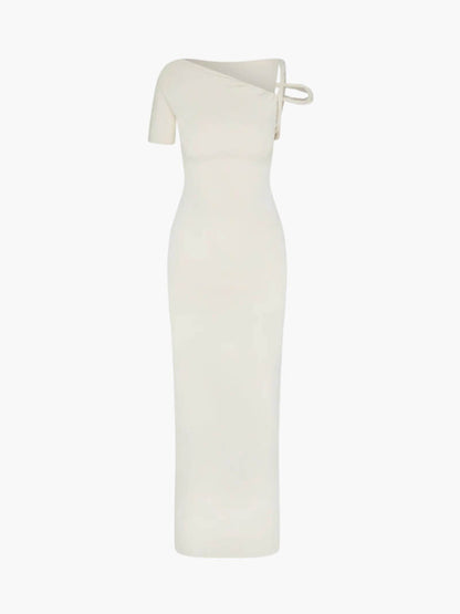 | Twisted Off-Shoulder Maxi Dress