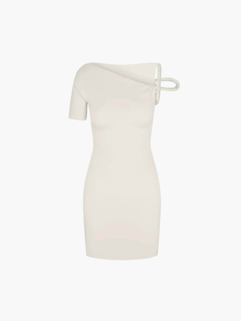 | Twisted Off-Shoulder Mini Dress