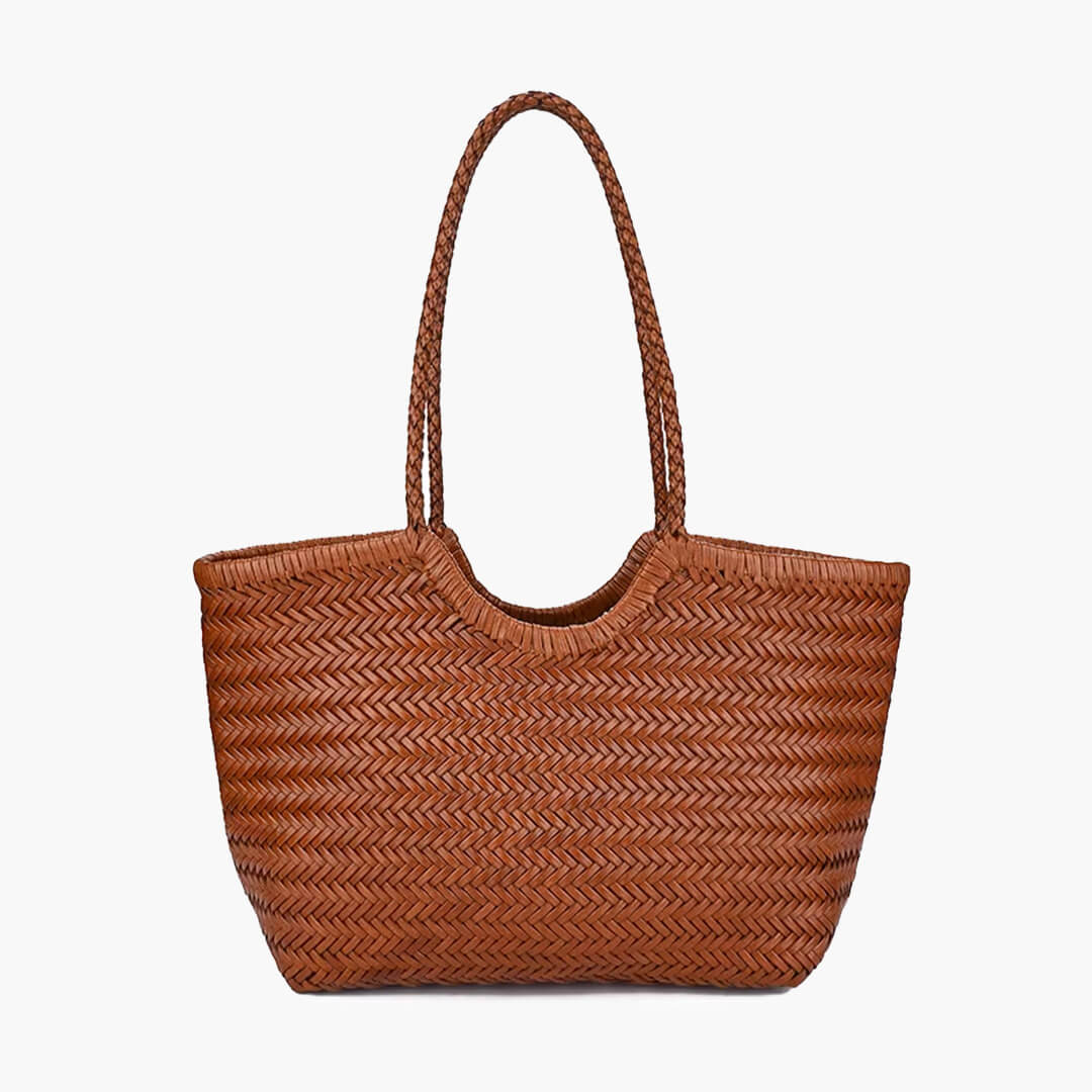 The Rica — Woven Vegan Leather Tote Bag