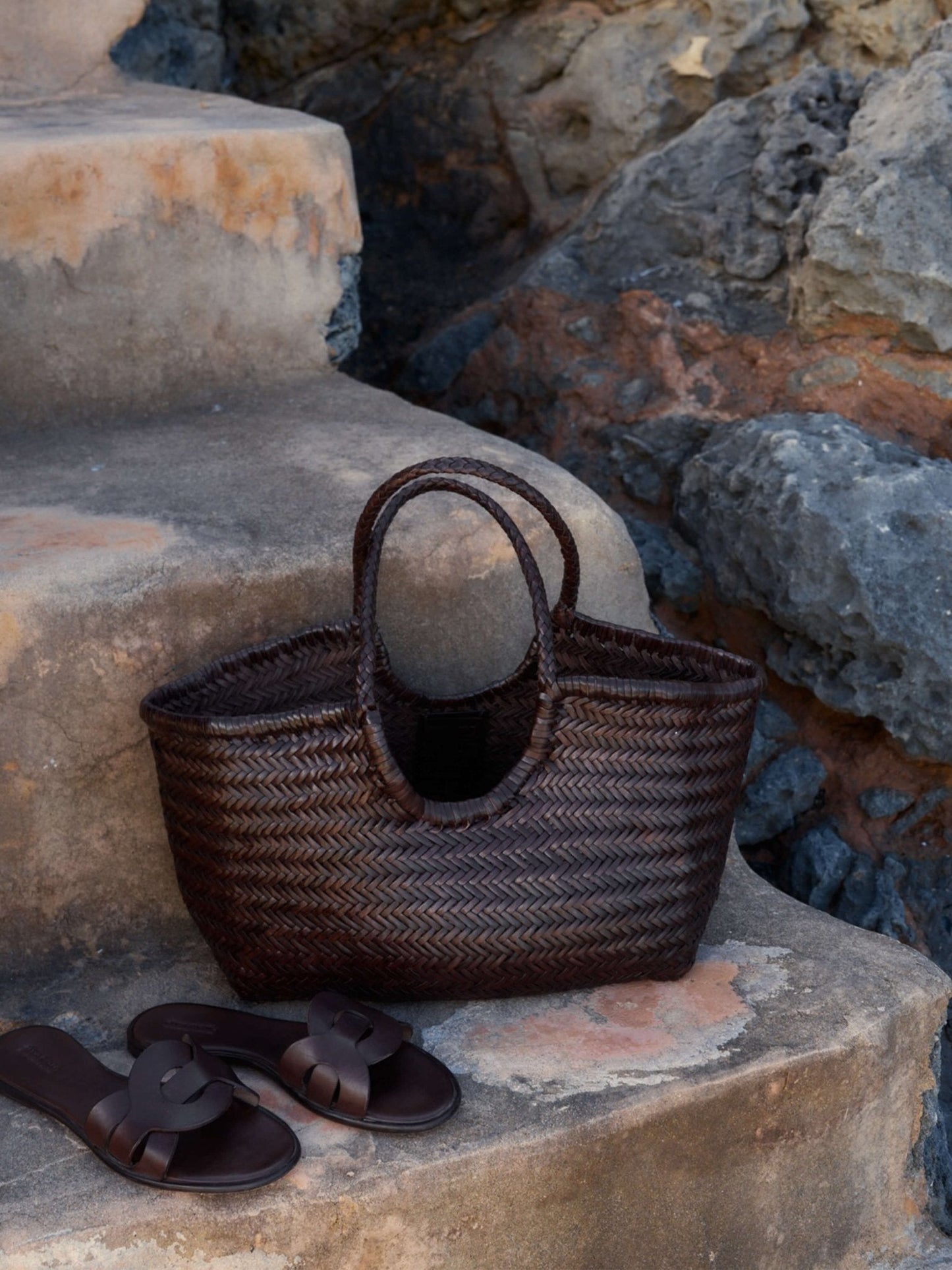 The Rica — Woven Vegan Leather Tote Bag