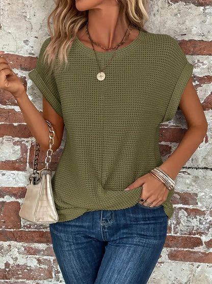 The Sophie — Waffle Knit Tee